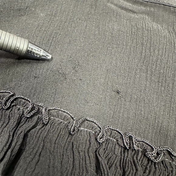 Tommy Bahama Tiered Silk Skirt Black and Multicolored Pattern Size Large (16) - Picture 6 of 10